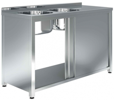 Ванна с дверью купе СПКБ-12/6 (850х1200х600) (2ВЛ / 2ВП)