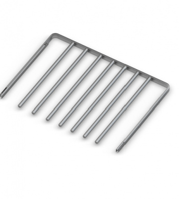 ВЕШАЛКА ДЛЯ БРЮК ВЫДВИЖНАЯ, СЕРИЯ 460, L=550, МЕТАЛЛИК