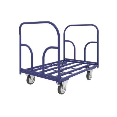 Купить Тележка каркасная с двумя ручками ТКД 9 (500х1000). Комплект платформенных колес Ø125 мм серая резина (г/п 300кг) в Сочи. В наличии и под заказ в каталоге