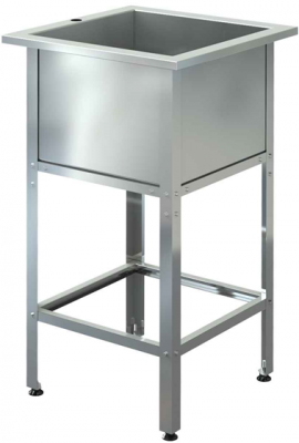 Ванна моечная “СТАНДАРТ” ВМЭ-1/400 Н (850х500х500) (каркас нерж.)