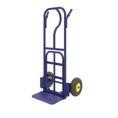 Купить Тележка грузовая двухколесная с откидной полкой КГ 250 П, г\п 250 кг (615x1245x852). Колеса пневматические Ø250 мм (2шт) в Сочи. В наличии и под заказ в каталоге