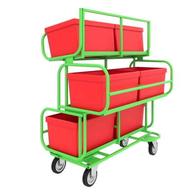 Купить Тележка для комплектования заказов ТКЗ 200 (790х1210х1300). Комплект платформенных колес Ø200 мм (г/п 550кг) в Сочи. В наличии и под заказ в каталоге