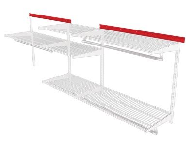 НЕСУЩИЙ РЕЛЬС ДЛЯ ГАРДЕРОБНОЙ СИСТЕМЫ (1260мм)